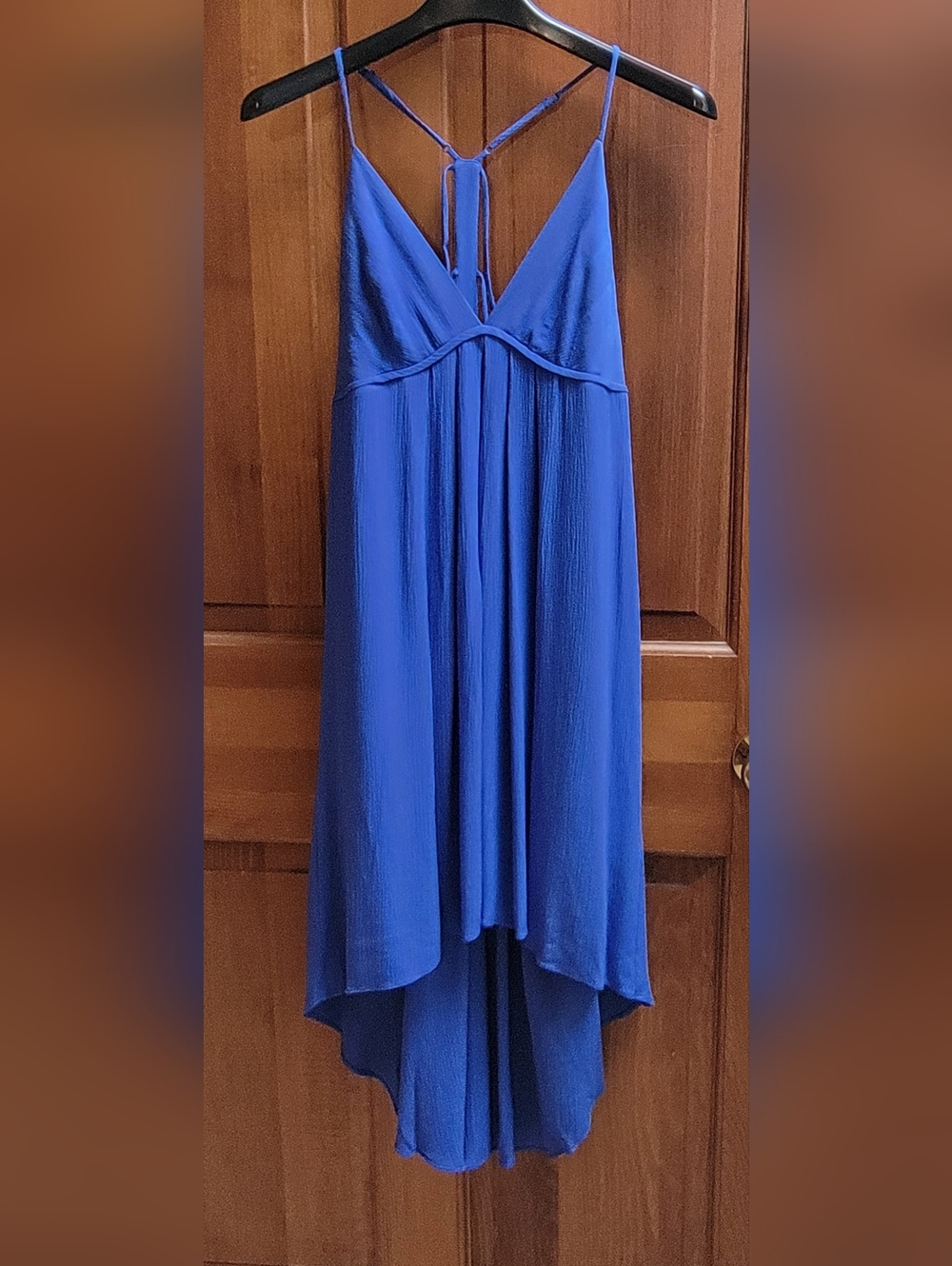 BCBGeneration Lapis Blue V-Neck Maxi Dress Size Small